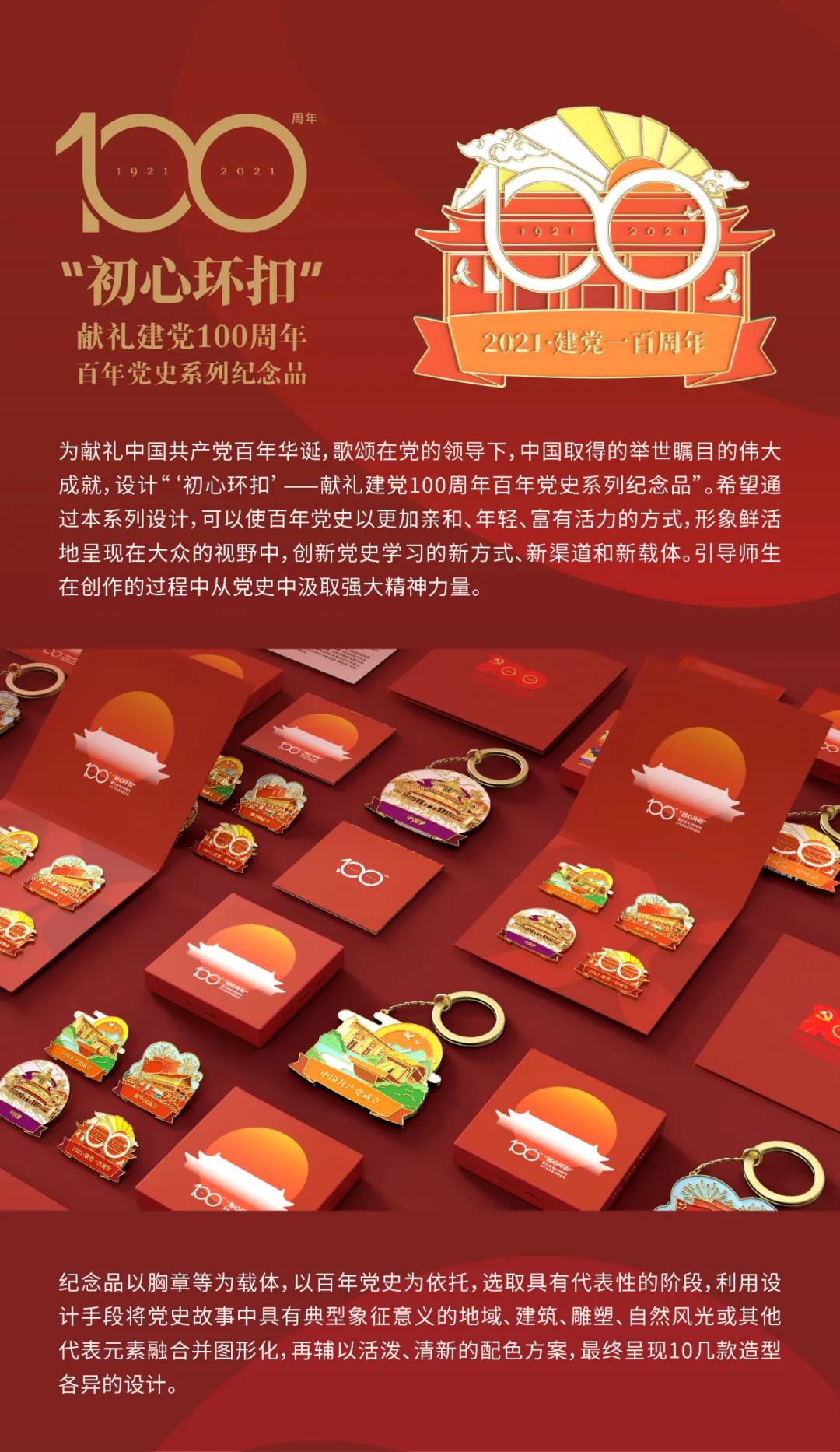 红色印记山东工艺美术学院喜迎建党百年华诞主题创作