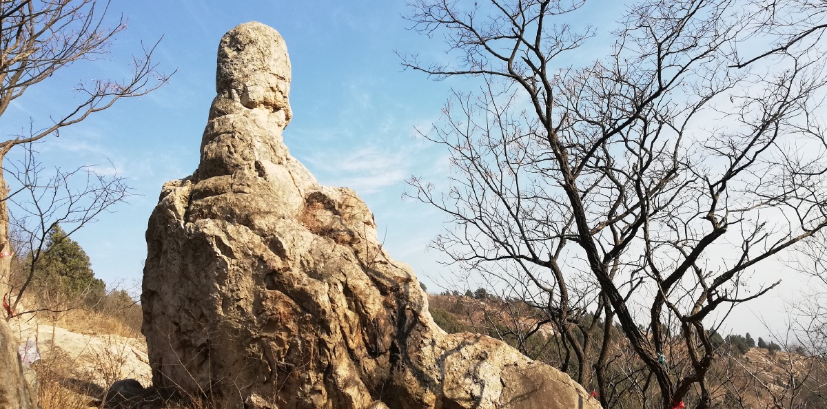 望这张照片摄于大禹治水地涂山风景区著名景点望夫石