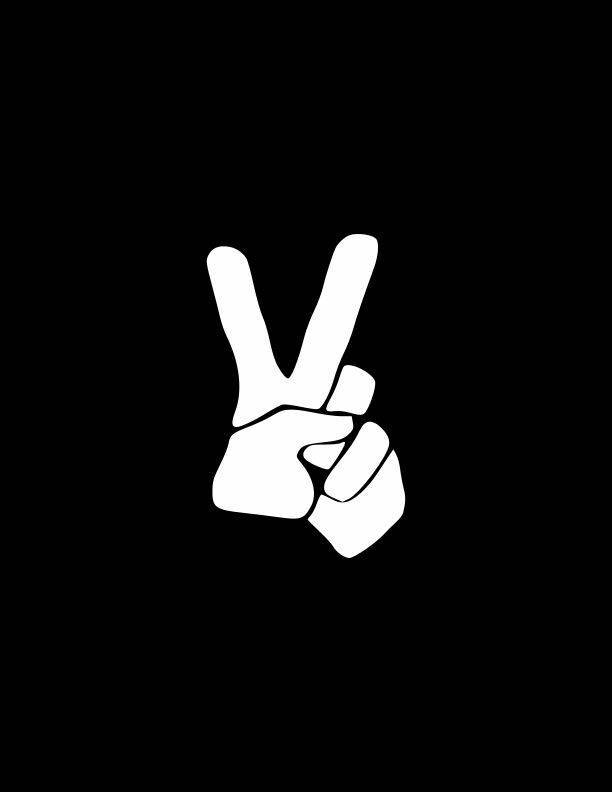 "剪刀手手势"外贸汽车pvc雕刻镂空车窗后挡风玻璃,车门贴纸