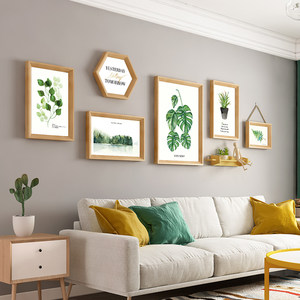 北欧风格客厅沙发背景墙装饰画餐厅墙面挂饰组合挂画壁画民宿墙画