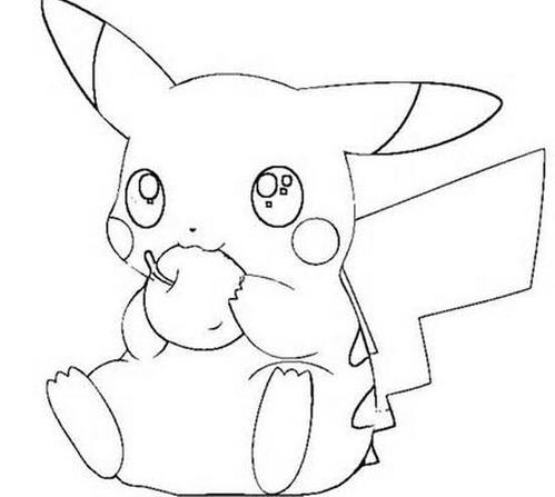 神奇宝贝皮卡丘的简笔画图片 皮卡丘简笔画