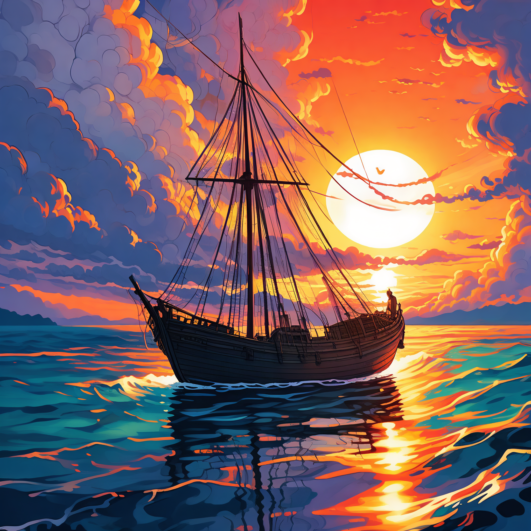 帆船驶向大海0515 一帆风顺头像98 扬帆起航,一帆风顺!