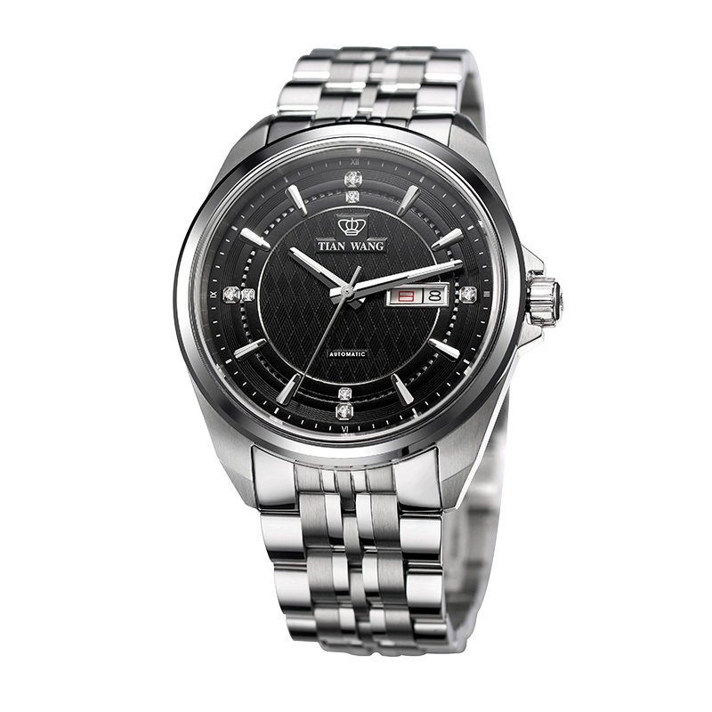 天王表手表男士手表经典商务休闲男表山河系列机械表正品品牌男表gs5