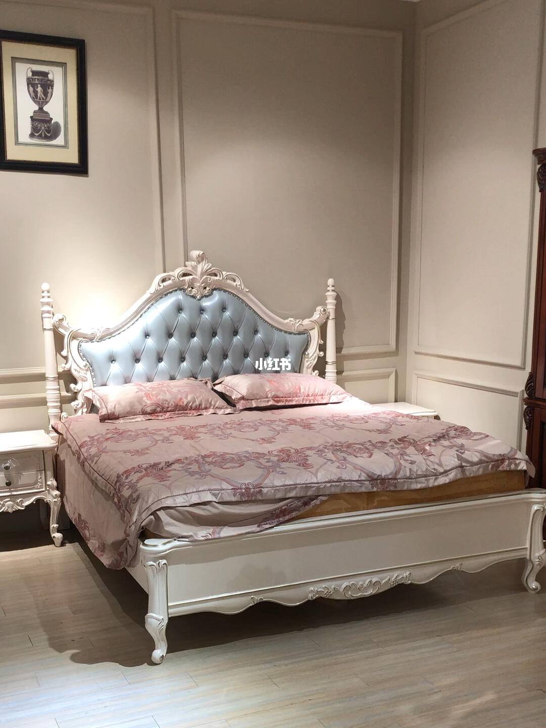 欧式家具  #家具分享  #实木床  #真皮床