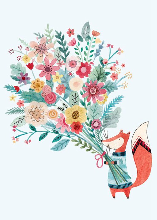 分享一组画面绚烂多彩的唯美童趣小清新插画图片,来自插画师@felicity