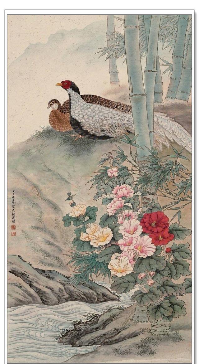 钟质夫清新俊逸的花鸟欣赏