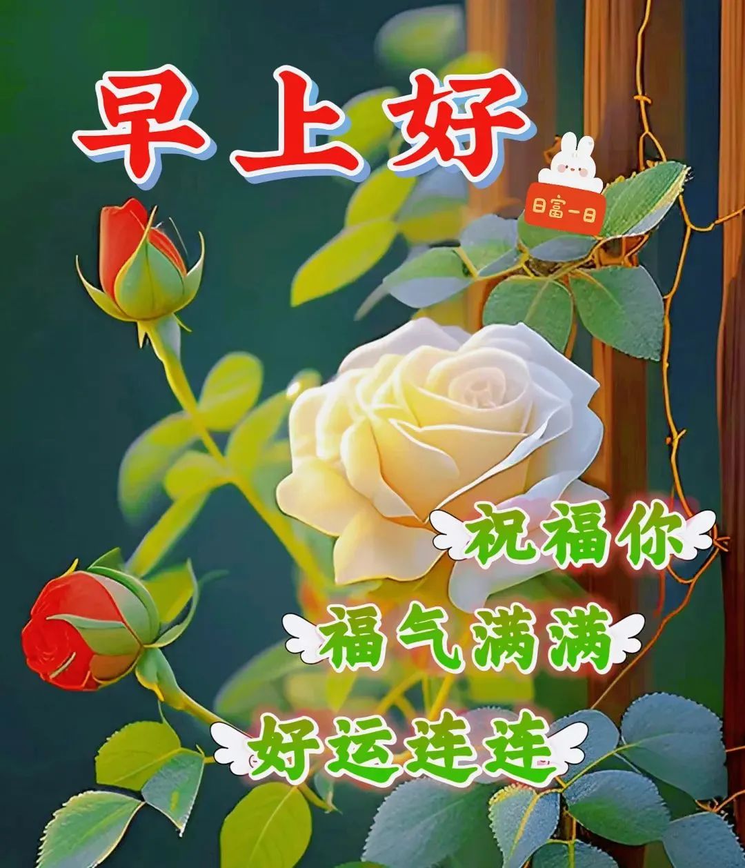 7月1日星期六早安祝福暖心图片带字带早上好语录,祝朋友们幸福吉祥!
