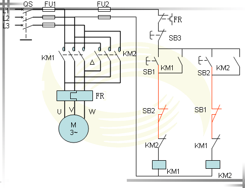 按钮互锁 接触器互锁的接法 最好有图 谢谢
