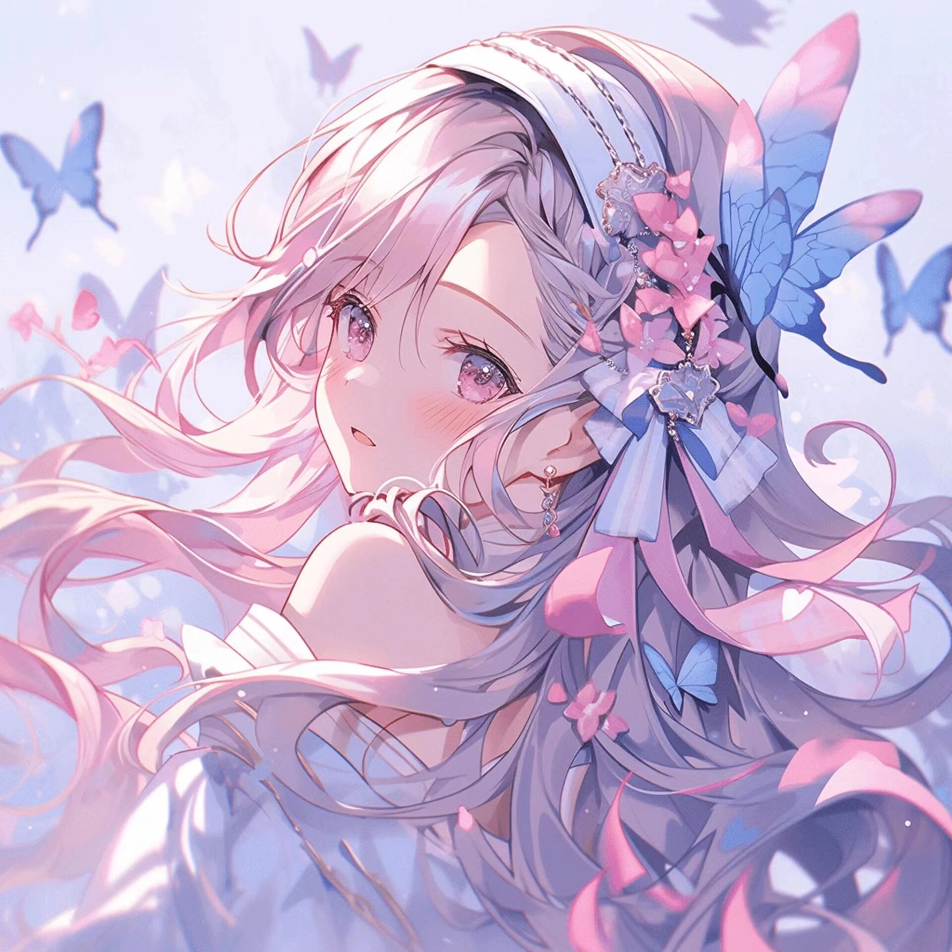 动漫甜美可爱气质美少女头像