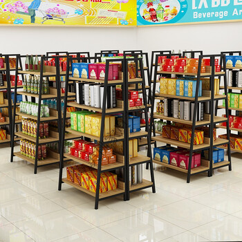 超市货架展示架文具店便利店货架中岛柜药店母婴店商店