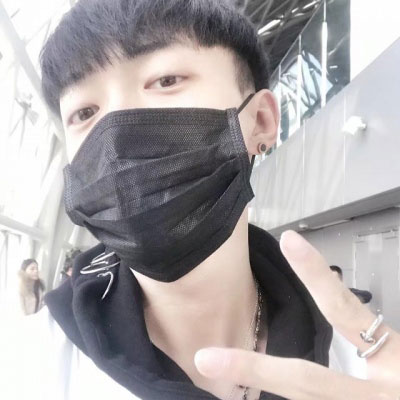 戴口罩控男生头像