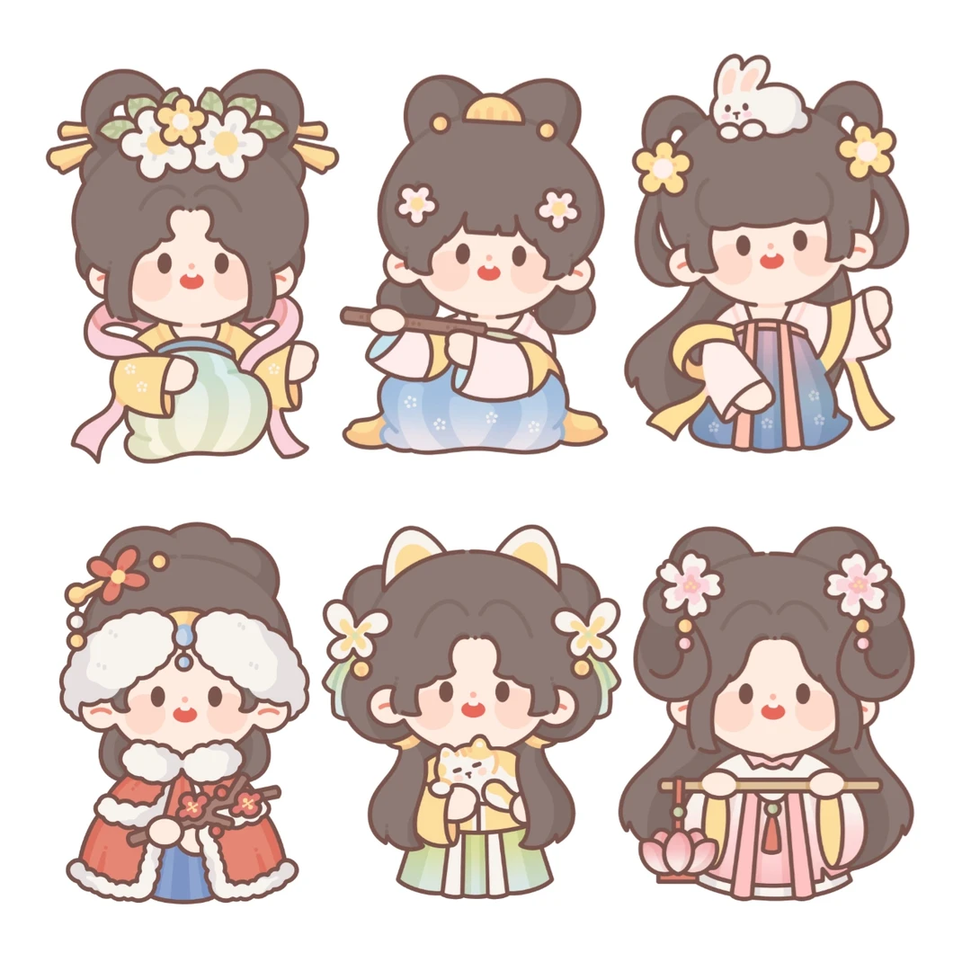 q版  #q版人物  #手帐 #古風  #可爱  #简笔画  #画个简笔画