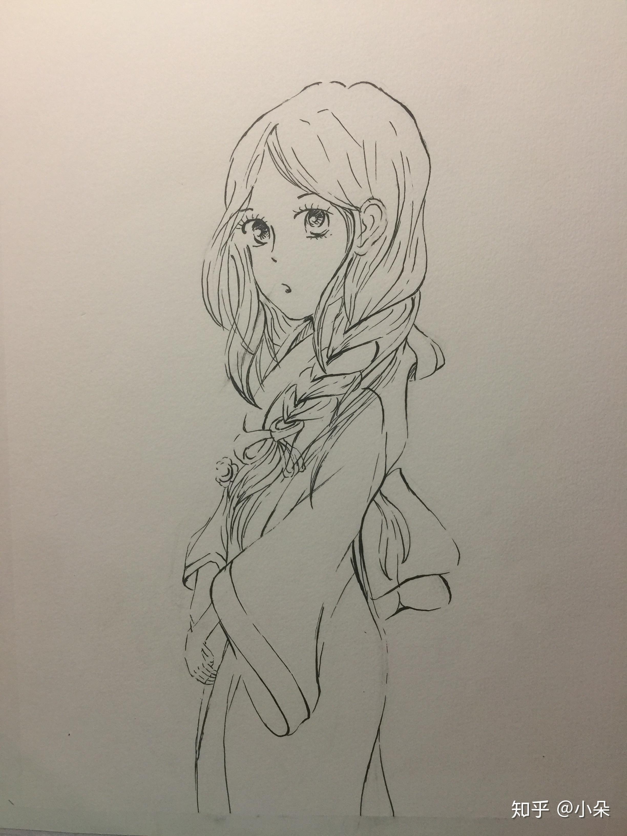 第一次画动漫人物