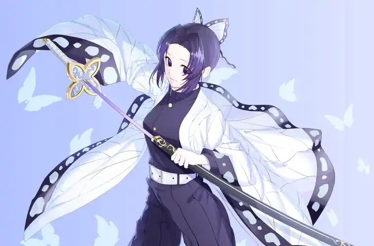 精选鬼灭之刃:胡蝶忍动漫电脑美图#35 - 电脑壁纸