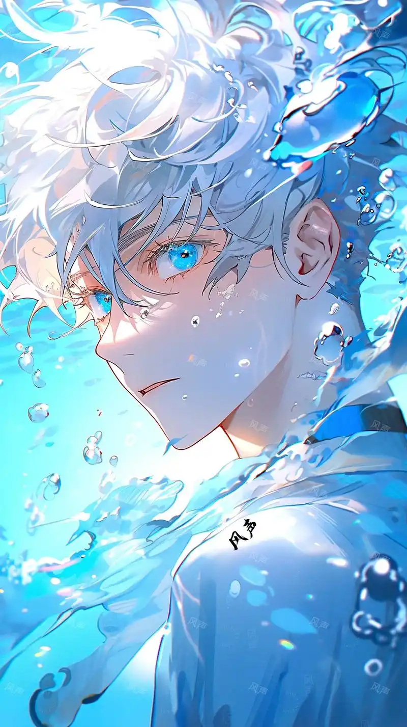 白发帅哥 | 头像 | 绝美壁纸.#白毛 #治愈画风 #二次 - 抖音