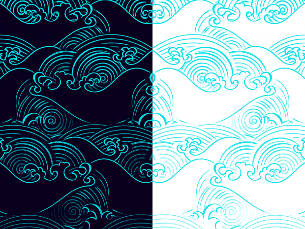 线条海浪图片大全