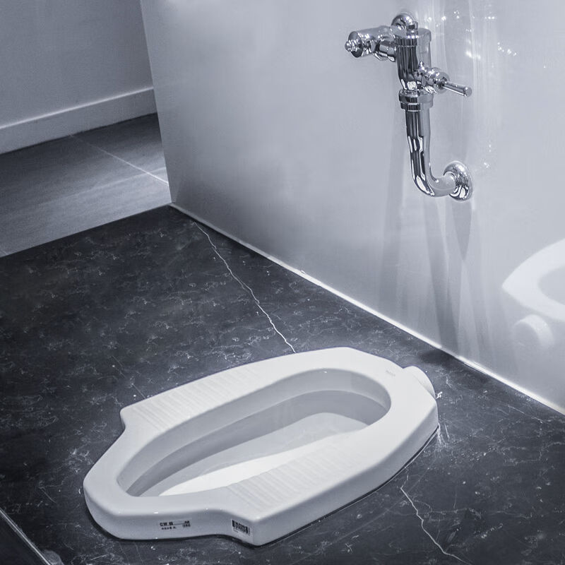 toto卫浴家用蹲便器陶瓷cw8b大便器便池蹲厕蹲式带挡板7b公用蹲坑cw8