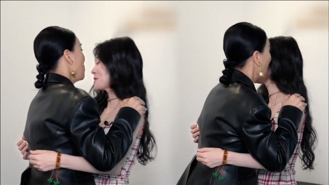 张碧晨回归好声音舞台,那英上来就是一顿猛亲,师徒互动太有爱