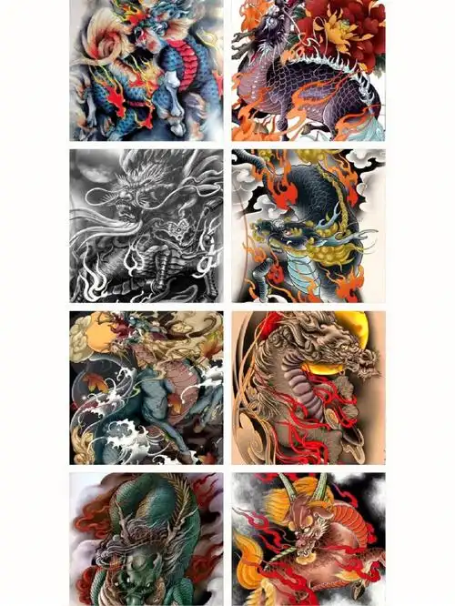 瑞兽纹身麒麟纹身手稿蚌埠纹身光头刺