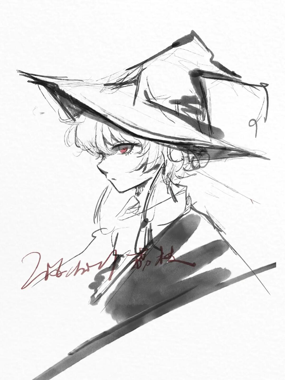 速摸了一个巫师帽