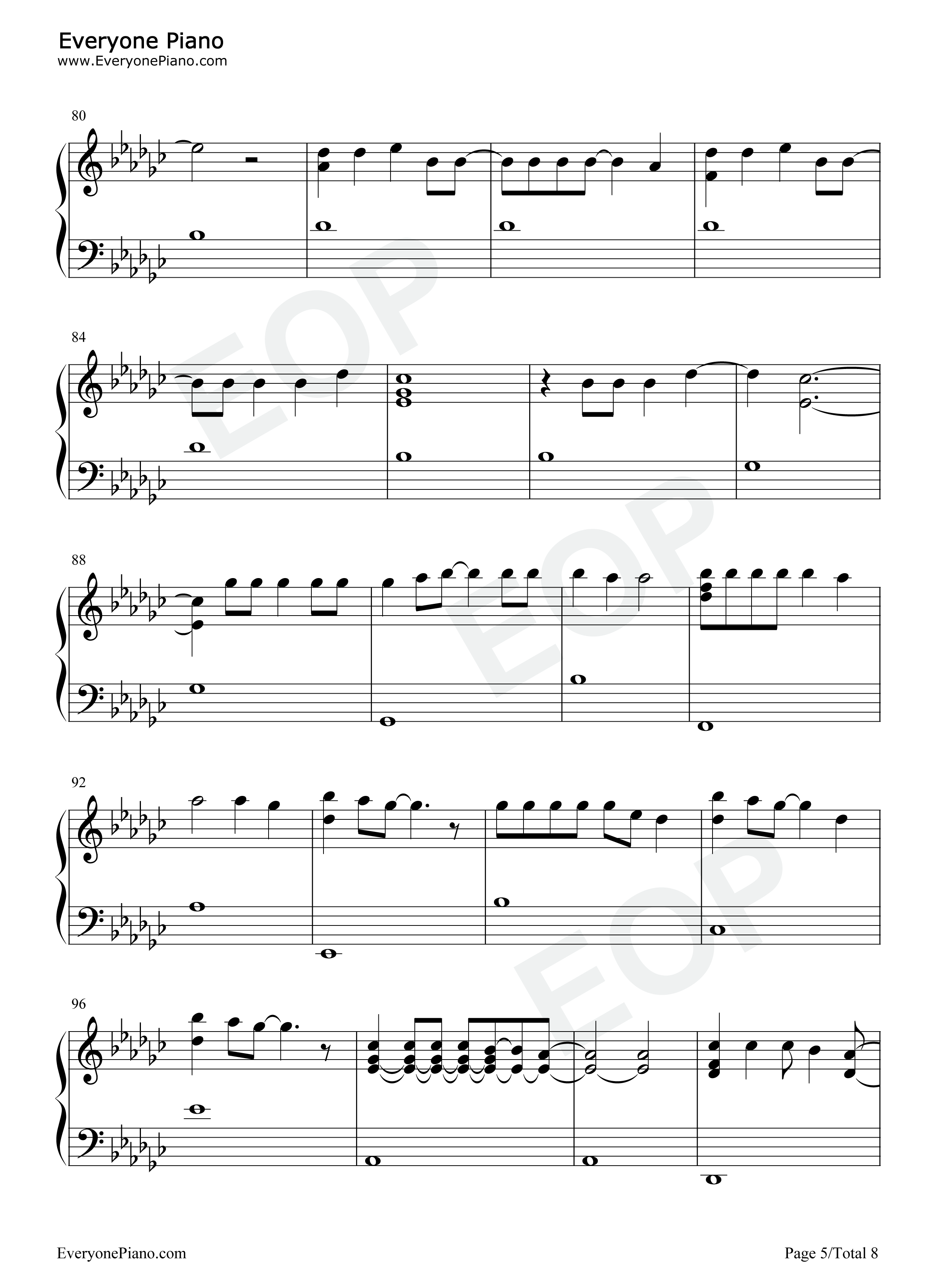 gone-rosé-blackpink五线谱预览5