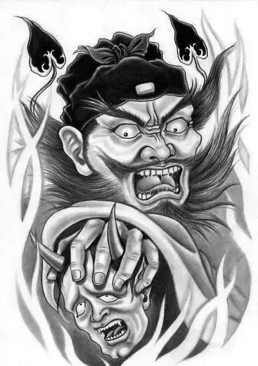 宜昌纹身刺青店#花臂纹身图片图案#钟馗纹身图片图案#满背纹身 - 抖音