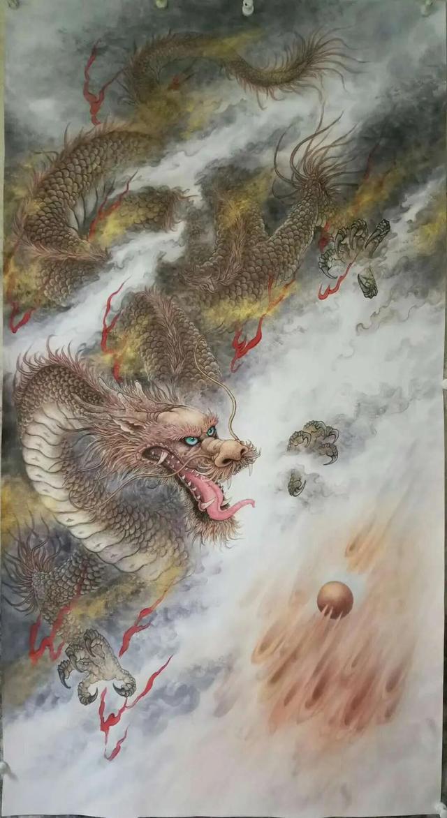 陈恋岗 国画 龙 欣赏!喜欢的收藏关注