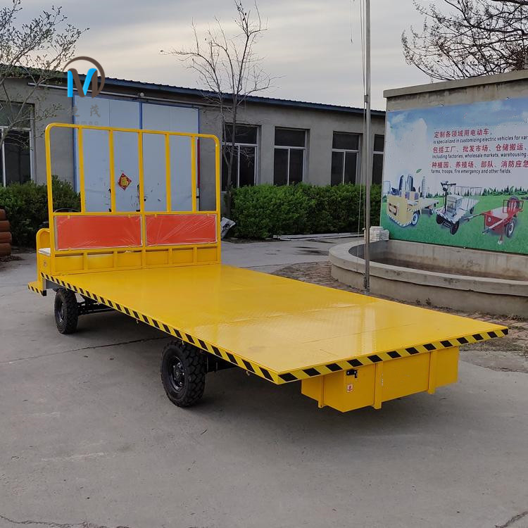 工地大型电动运输车重型电动平板搬运车工业电动转运车捷茂机械