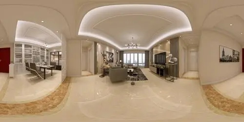 瑞景国际客餐厅全景效果图