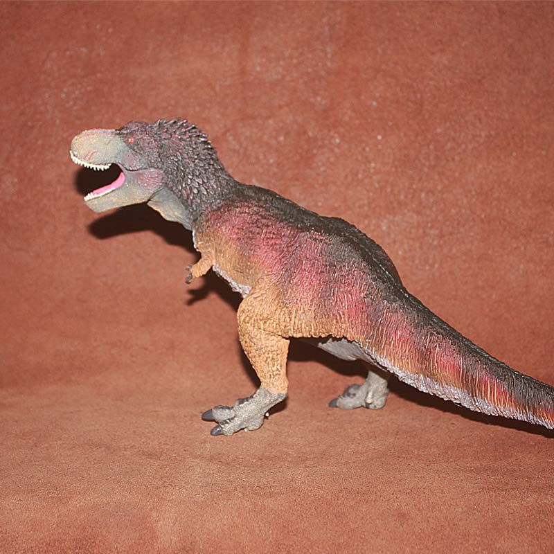 safari儿童玩具动物模型摆件恐龙羽毛雷克斯暴龙霸王龙仿真
