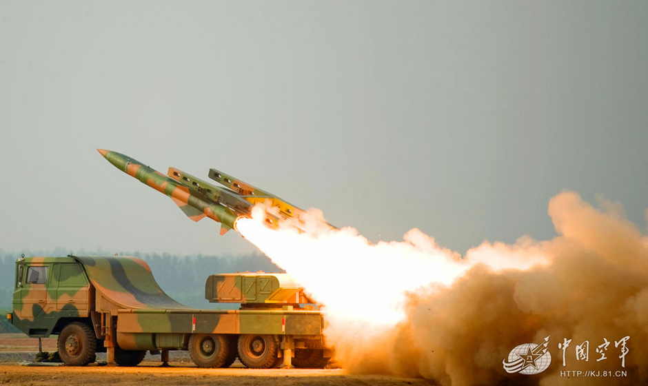军方公开红旗6红旗12地空导弹发射画面