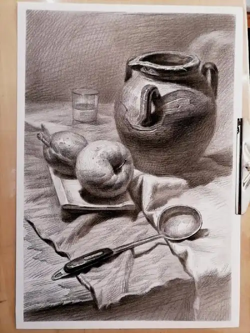 素描画  #零基础素描  #静物素描
