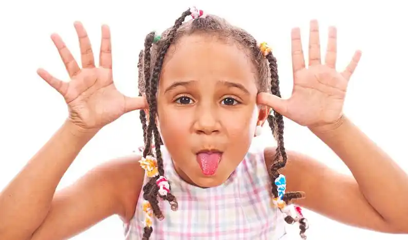 头像,高兴,小女孩,非洲,伸出,舌头_高清图片_全景视觉