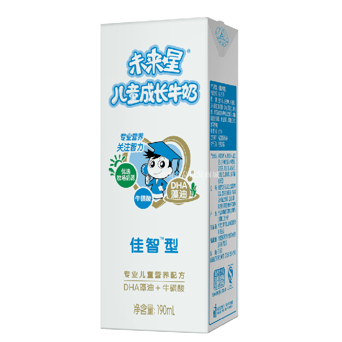 蒙牛未来星儿童成长牛奶佳智型190ml(一件6提 不开零)