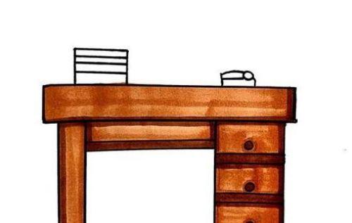 书桌简笔画图片桌子简笔画书桌简笔画怎么画书桌简笔画好看