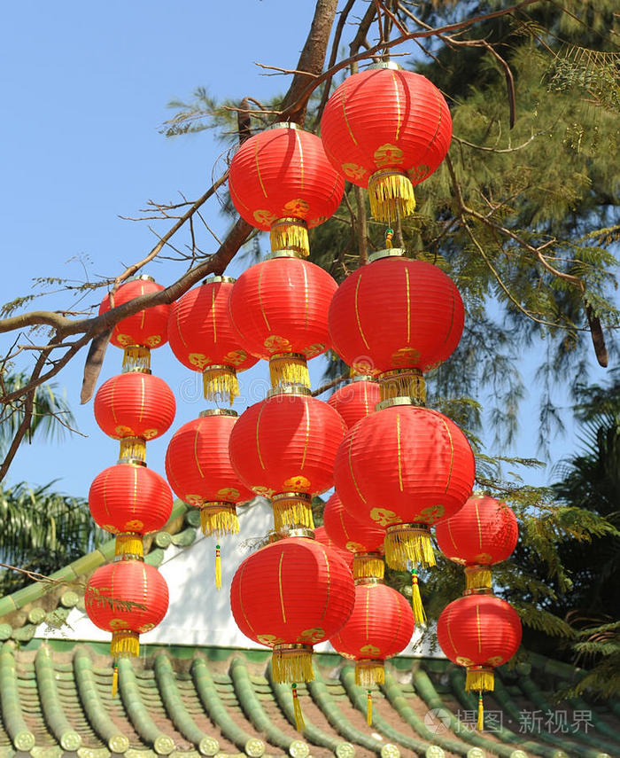 喜庆的中国红灯笼