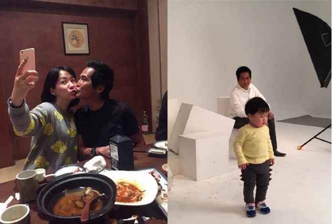 57岁齐秦全家近照,小24岁娇妻素颜水嫩,女儿可爱儿子有趣