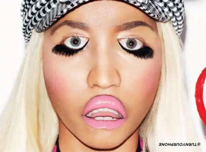 倒过来看吓人照片