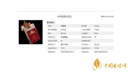中华双中支2021年价格中华双中支多少钱一包