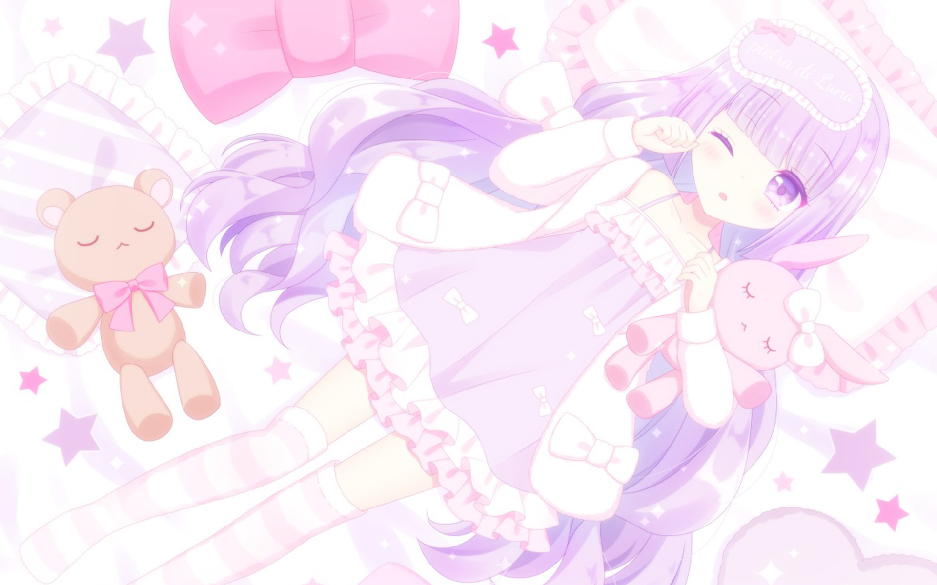 可爱二次元卡通美女高清桌面壁纸