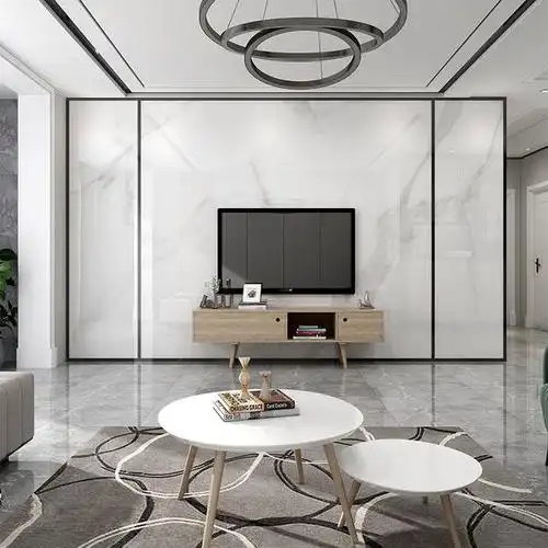 购客微晶石电视背景墙瓷砖2020现代简约中式轻奢悬空客厅影视墙电视墙