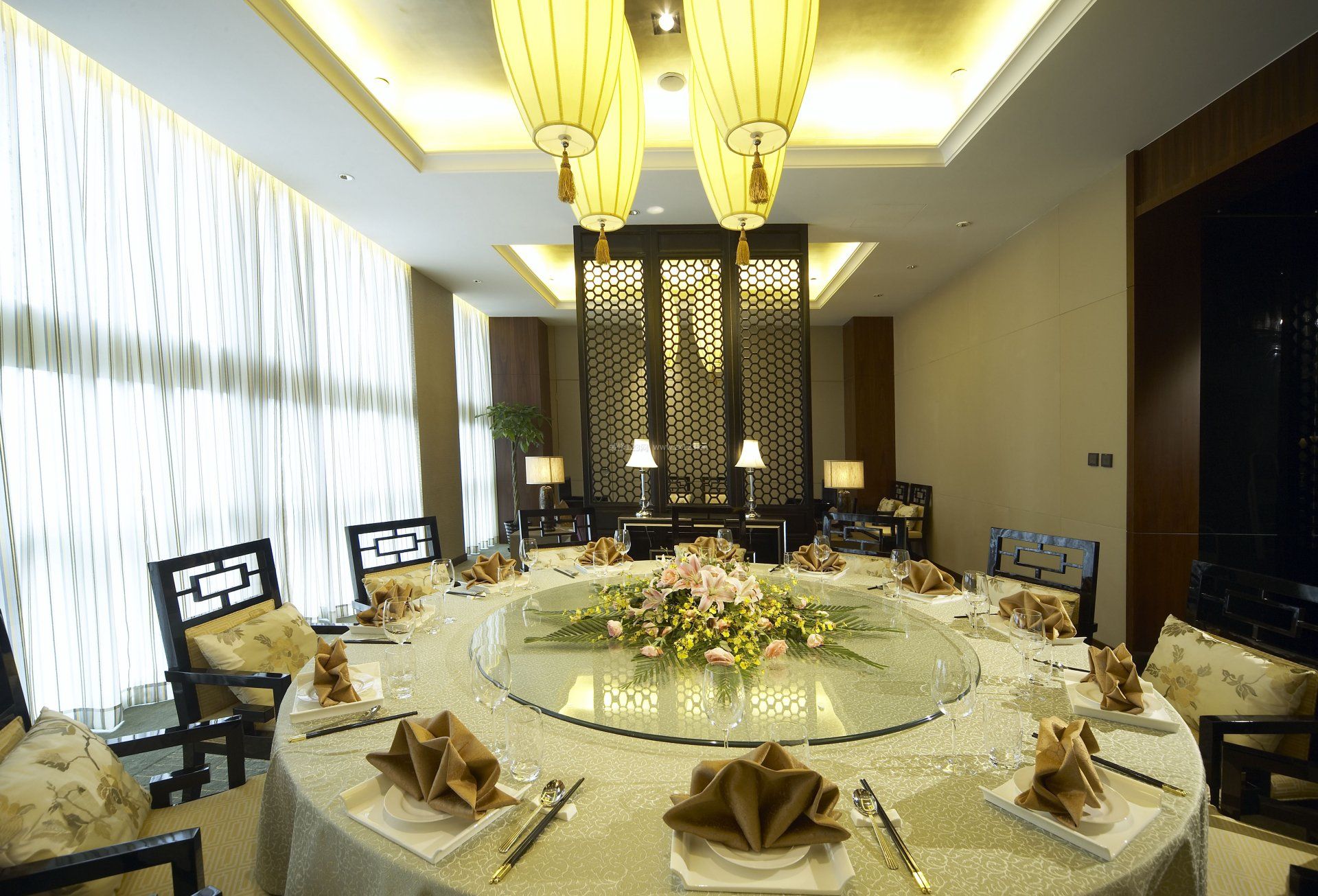 豪华酒店餐厅包房装修效果图片