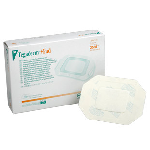 3m防水可吸敷料 防水透气贴3586大创口贴 棉垫术后伤口防水贴1片