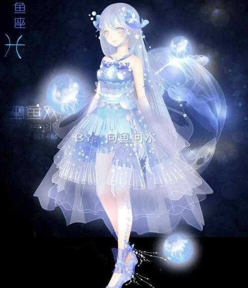 画双鱼座娃娃的简笔画教程奇迹暖暖双鱼座简笔画十二星座 双鱼座公主