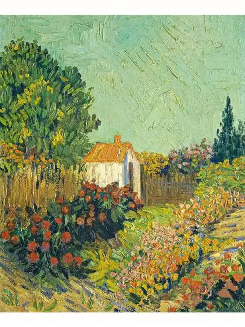 每日一画名画鉴赏阿尔勒花园梵高