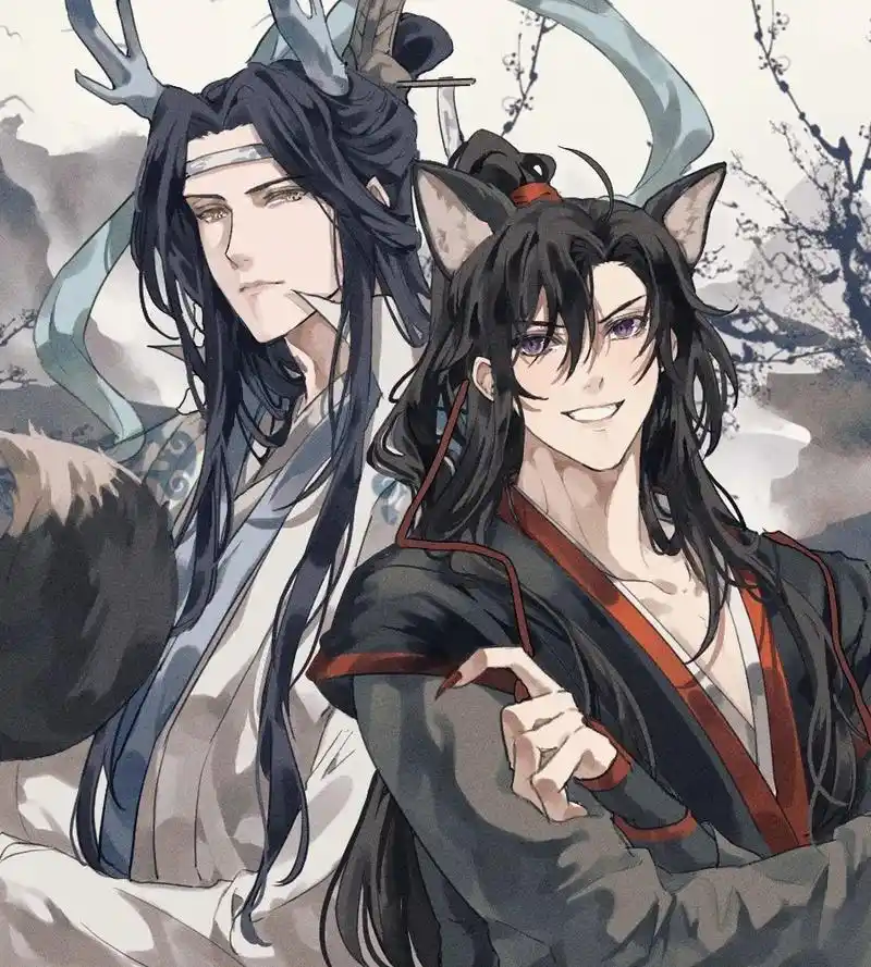 魔道祖师同人图 #蓝忘机魏无羡 #忘羡cp #龙狐cp - 抖音