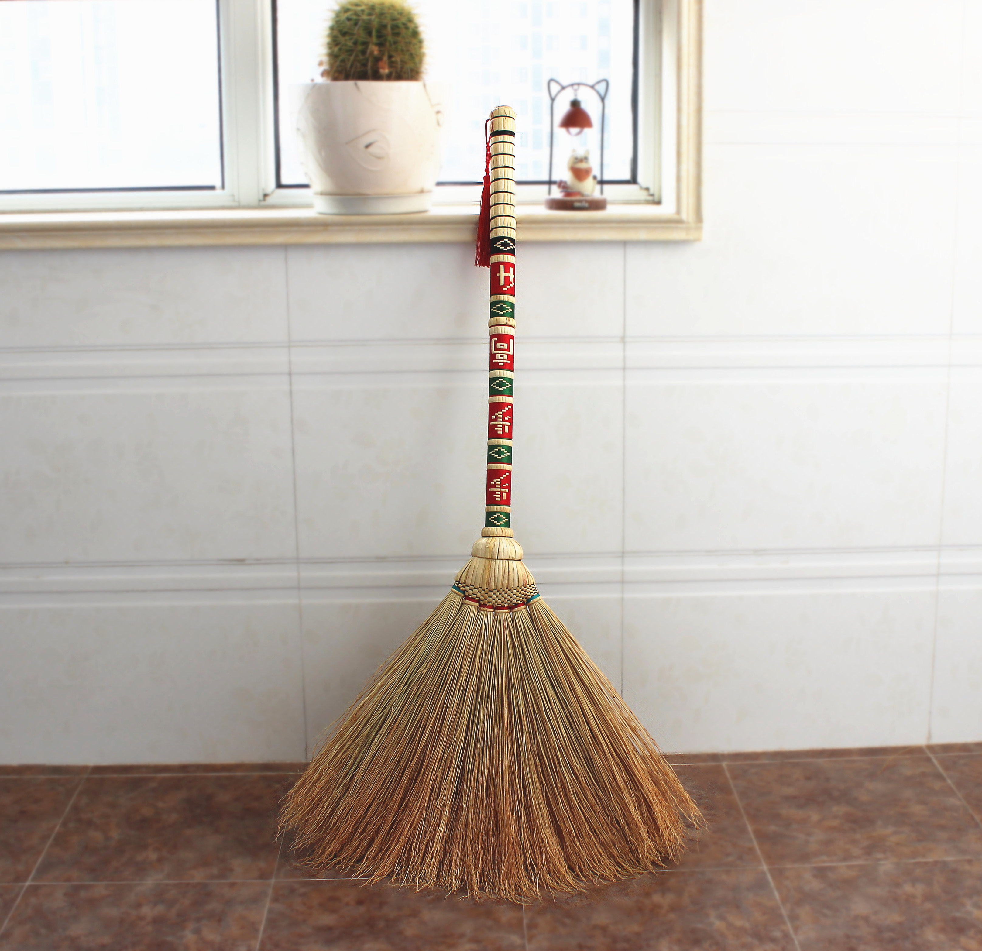 精编高粱扫帚工艺扫把家用单个木地板扫老款式扫把