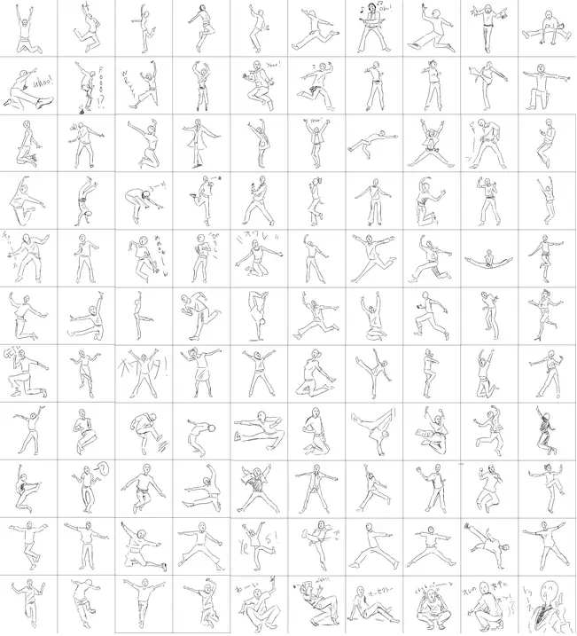 动漫人物不同动作姿态的绘画方法!