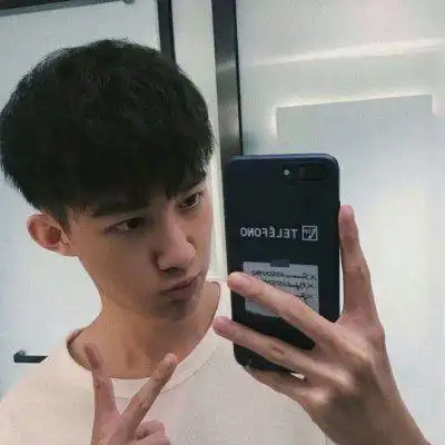 乖乖的又很酷的男生对镜自拍头像高级感的男生拿手机头像最新