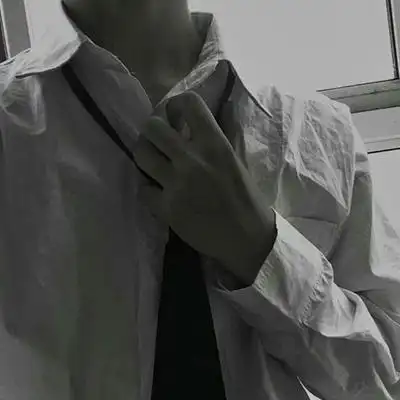 衬衫男头像半身控男生部位头像白衬衫